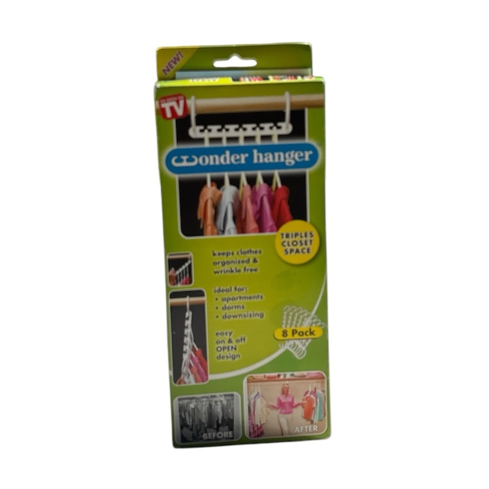 Wonder Hanger Closet Organizer 8 Pack As Seen on TV For Clothes/Purses/Belts - Picture 2 of 9